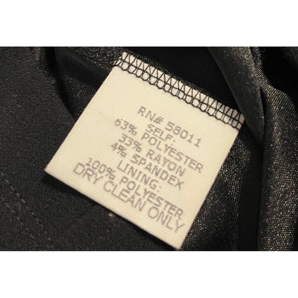 David Meister Women's Black Knee Length Dress Size 10 Regular - Picture 5 of 7